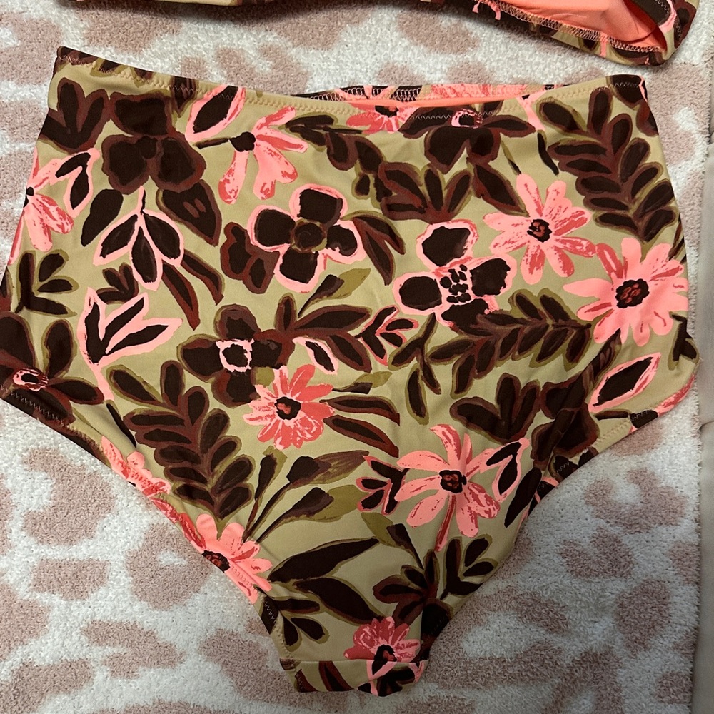 Floral High-Waisted Bikini Set - Picture 6 of 9